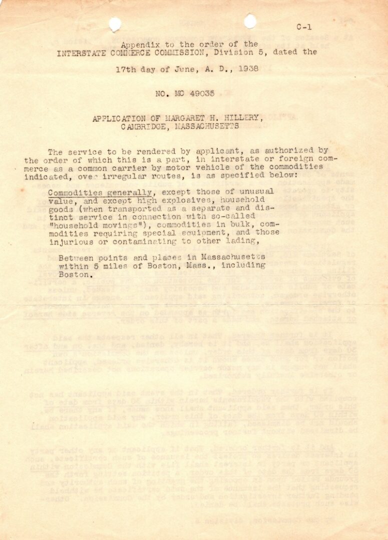 Typewritten memo about a meeting announcement from 1947.